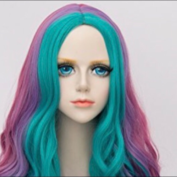 🦄FELAH ARIEL🧜🏾‍♀️BLUES COSPLAY FESTIVAL WIG NEW - Picture 4 of 6